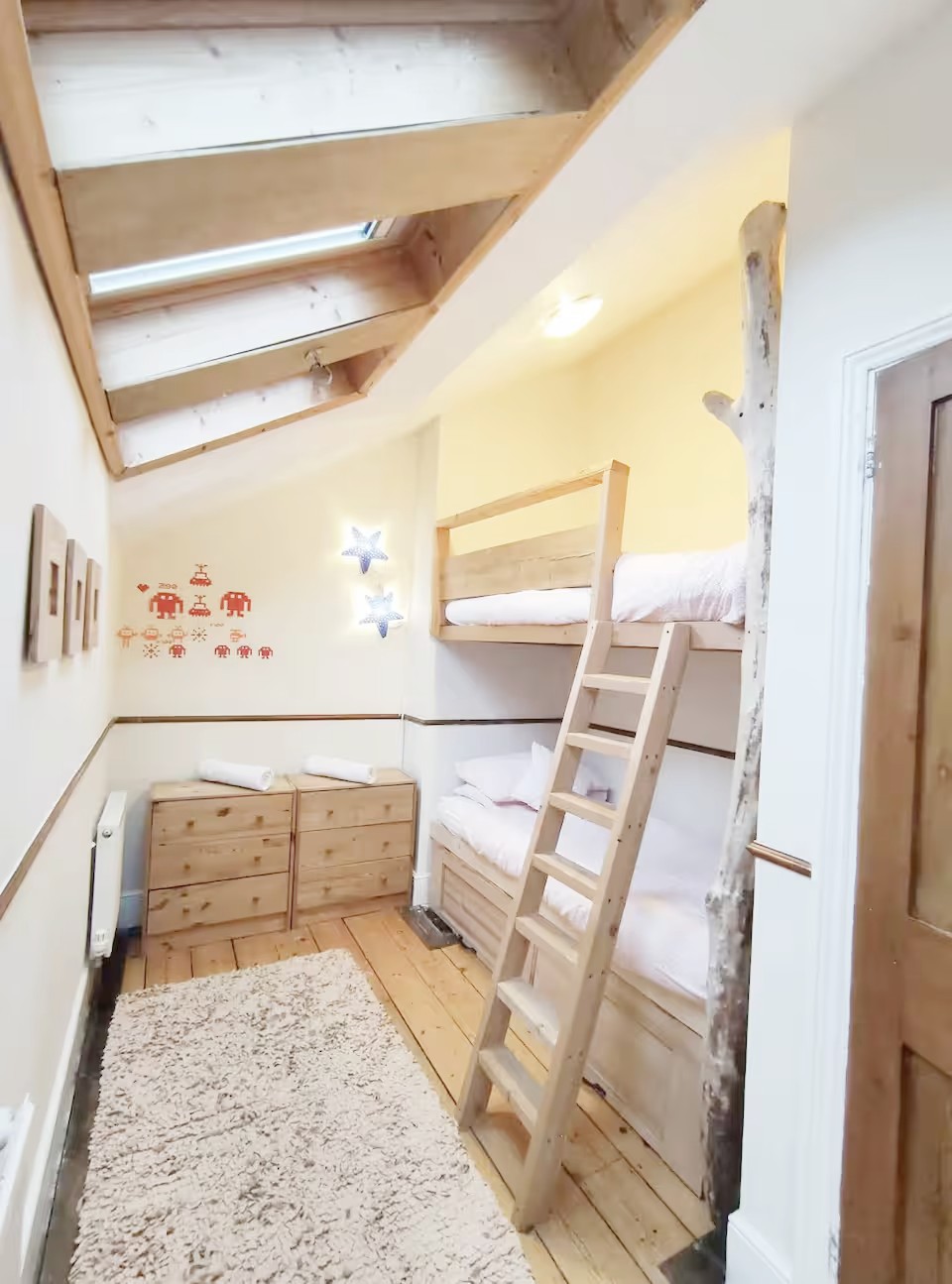 The driftwood bunk room